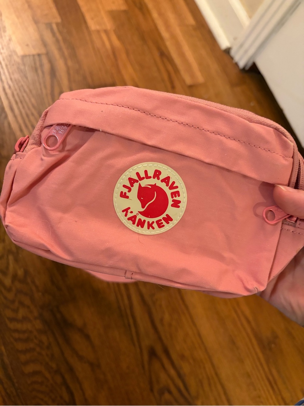 Pink Fjallraven belt bag